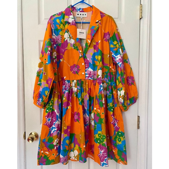 WRAY NYC Mini Quinn Dress in Sold Out Kokomo Print NWT Size 2X - Picture 2 of 12
